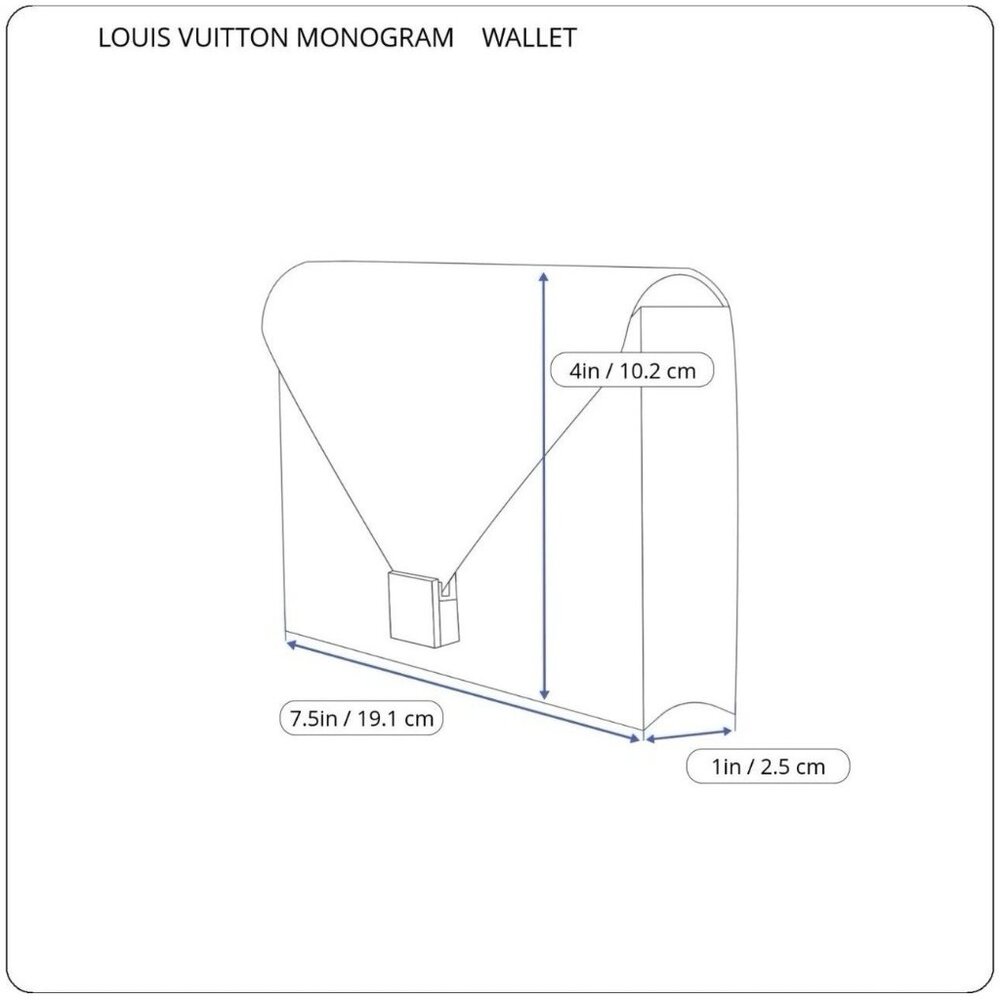 Louis Vuitton Trifold Or Folding Wallet Porte Tresor International Model TH0927 - Picture 4 of 12